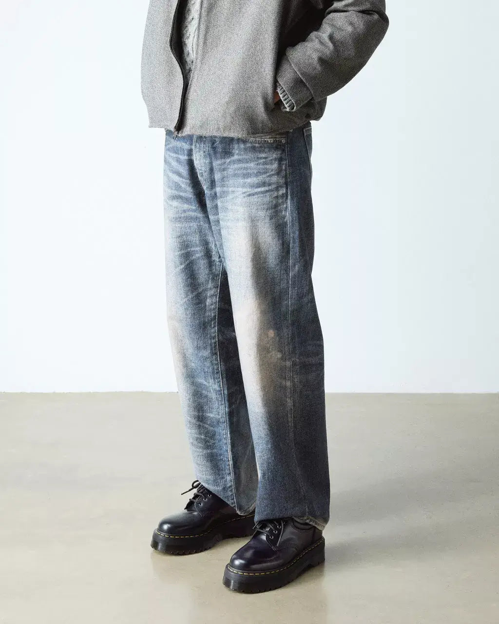 Dr. Martens 8053 lædersko med platformssål