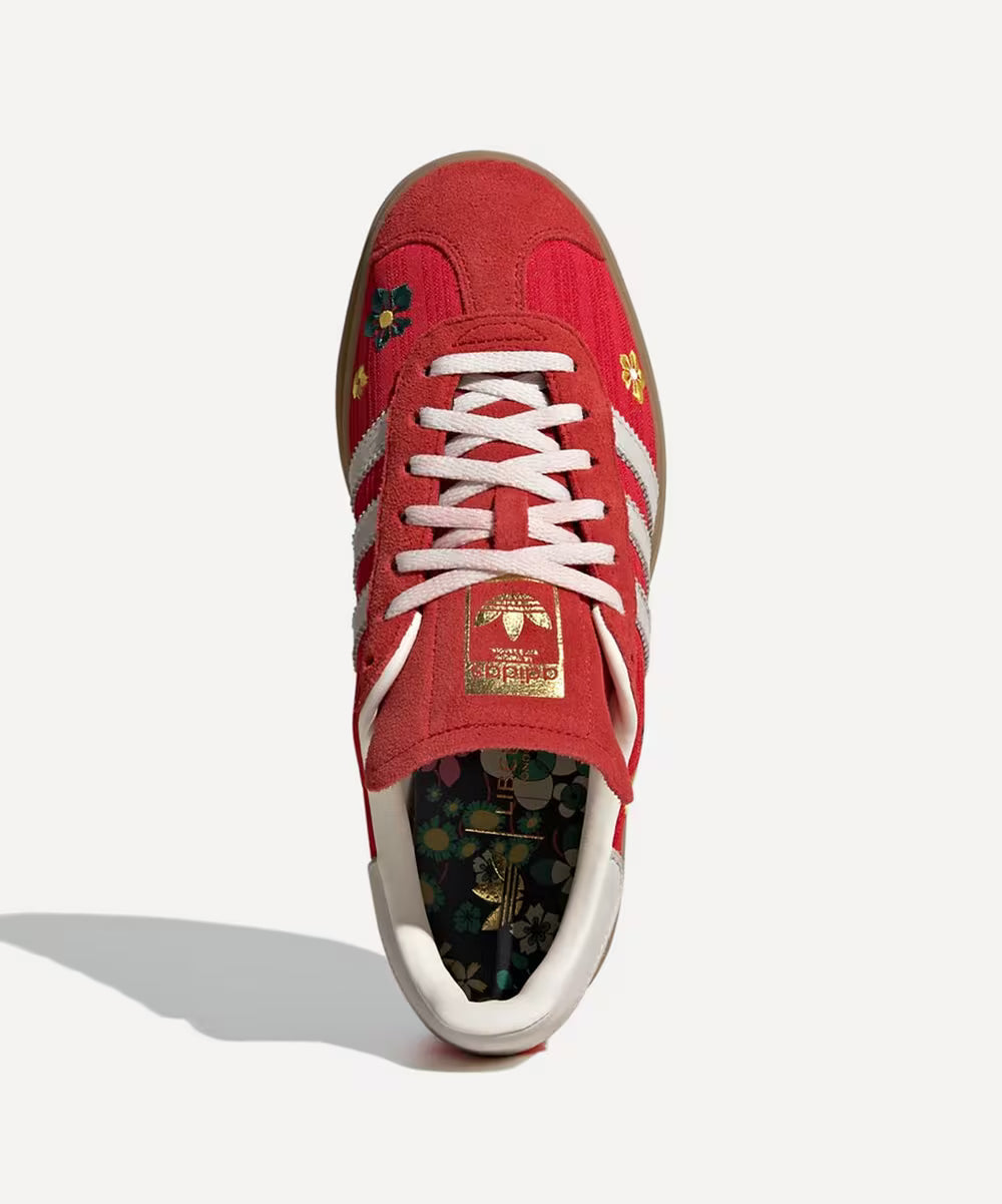 Adidas Gazelle Bold x Liberty London – Rød