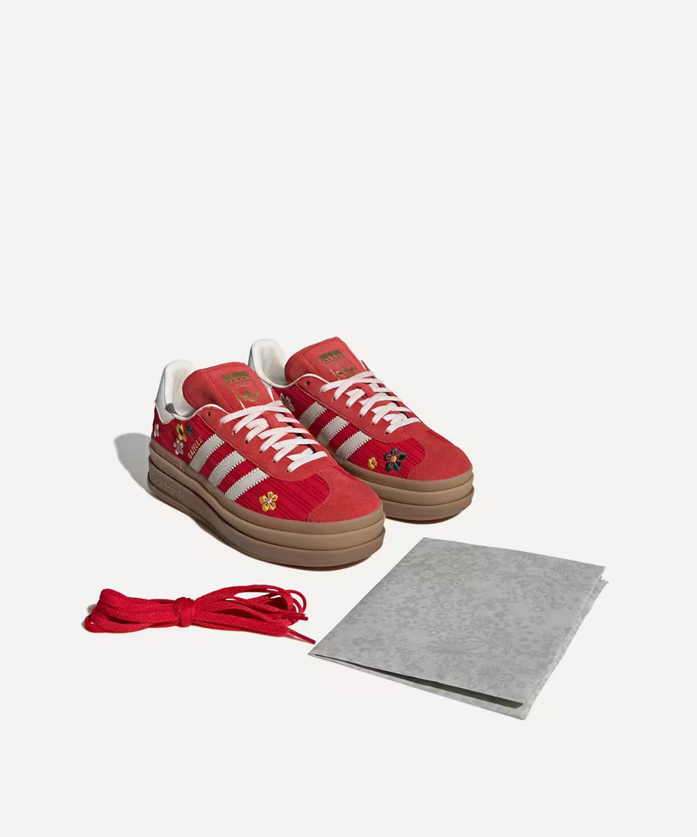 Adidas Gazelle Bold x Liberty London – Rød