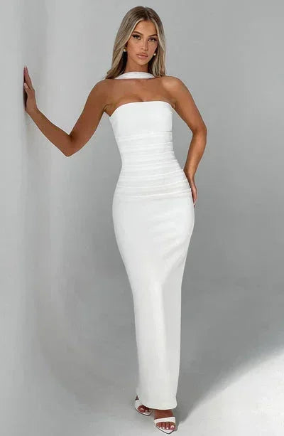 Maxi dress woman bodycon sleeveless