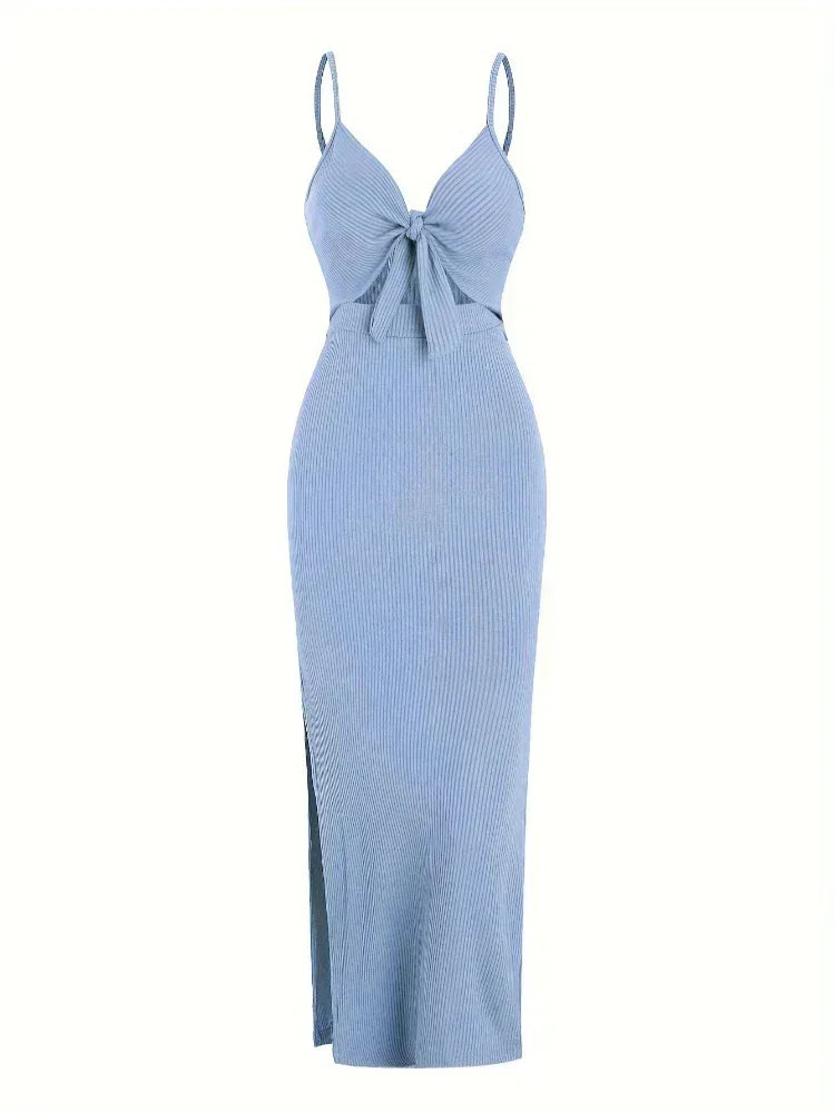 Women's black cutout Maxi dress