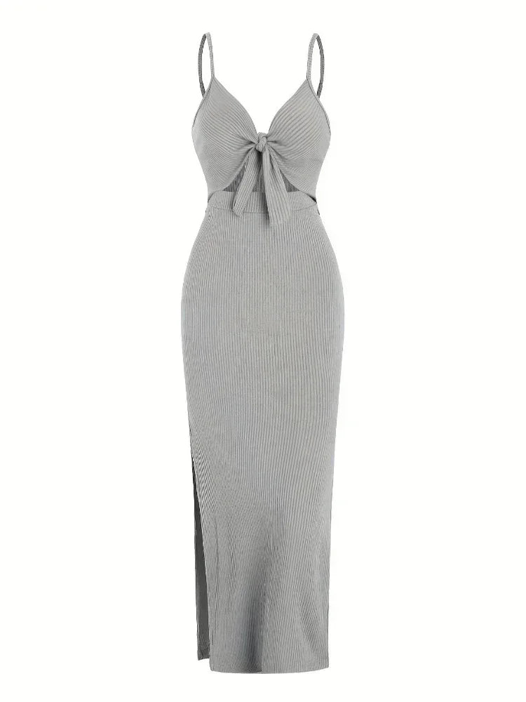 Women's black cutout Maxi dress