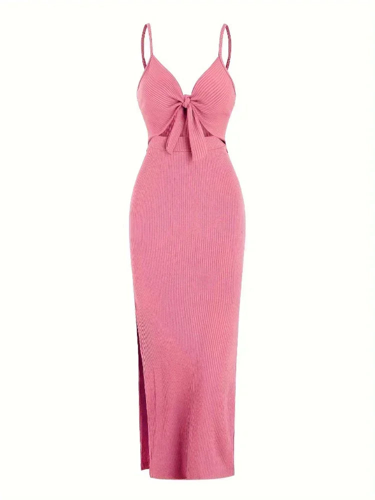 Women's black cutout Maxi dress
