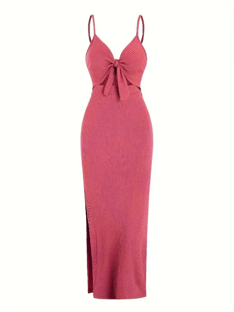 Women's black cutout Maxi dress